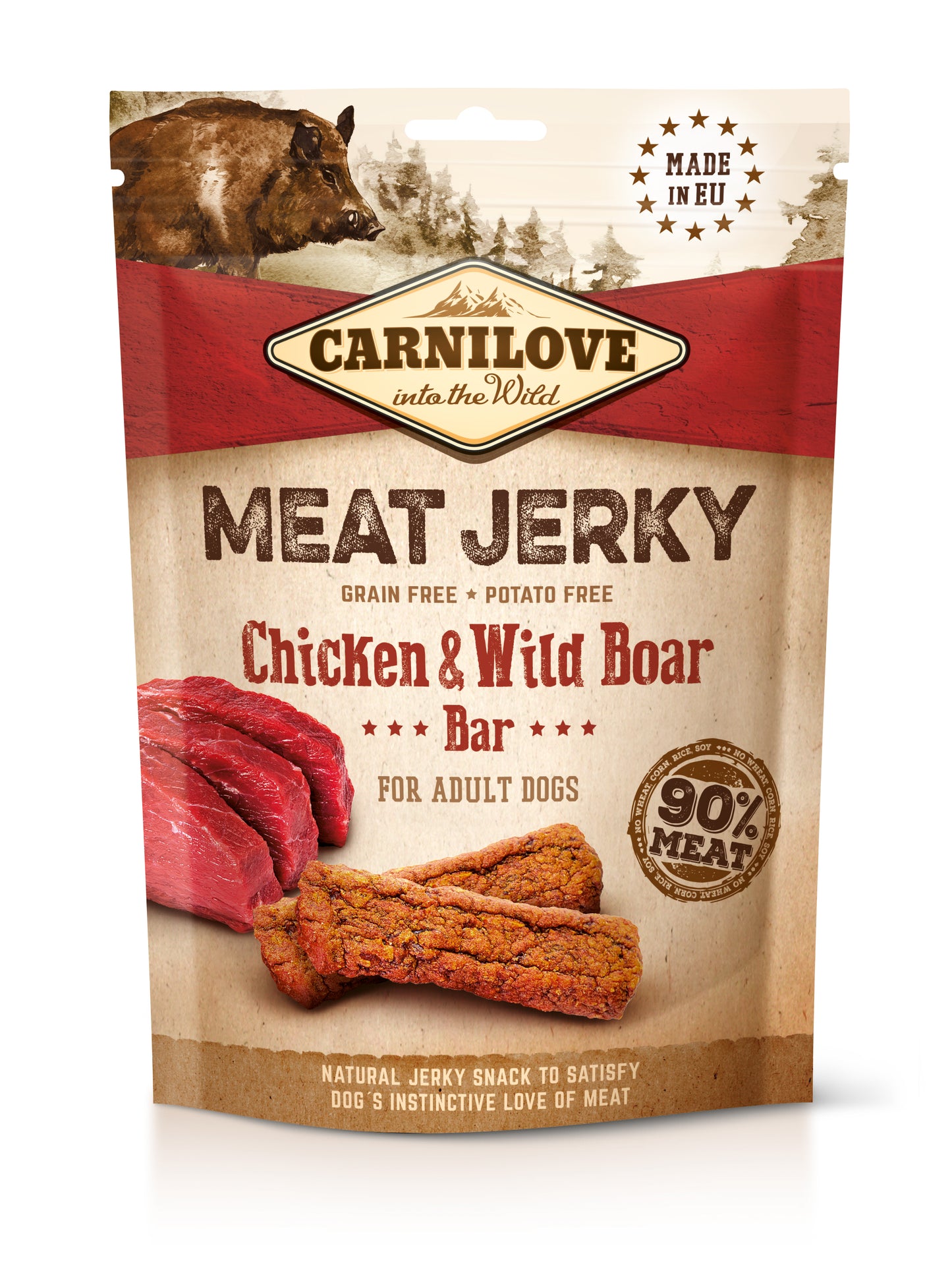 Carnilove Meat Jerky Chicken & Wild Boar 100 g