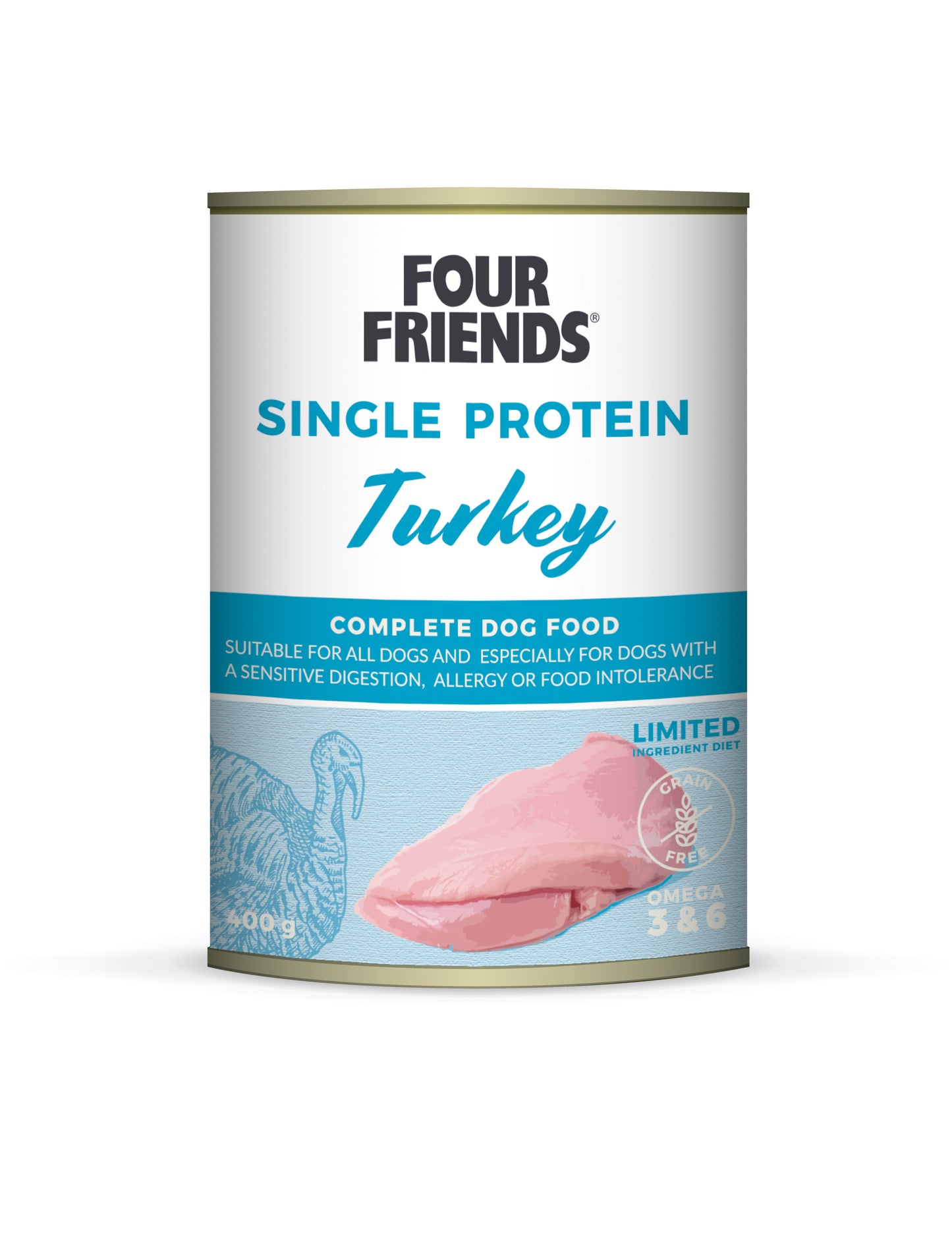 Four Friends Våtfoder Turkey 400 g