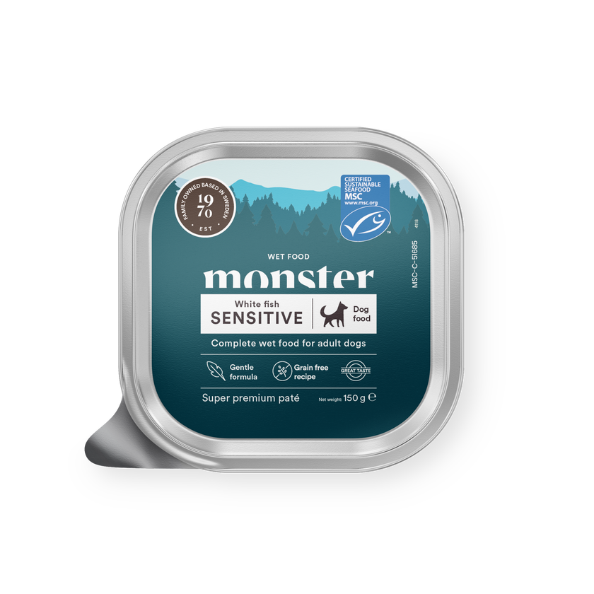 Monster Dog Sensitive White Fish Paté 150g