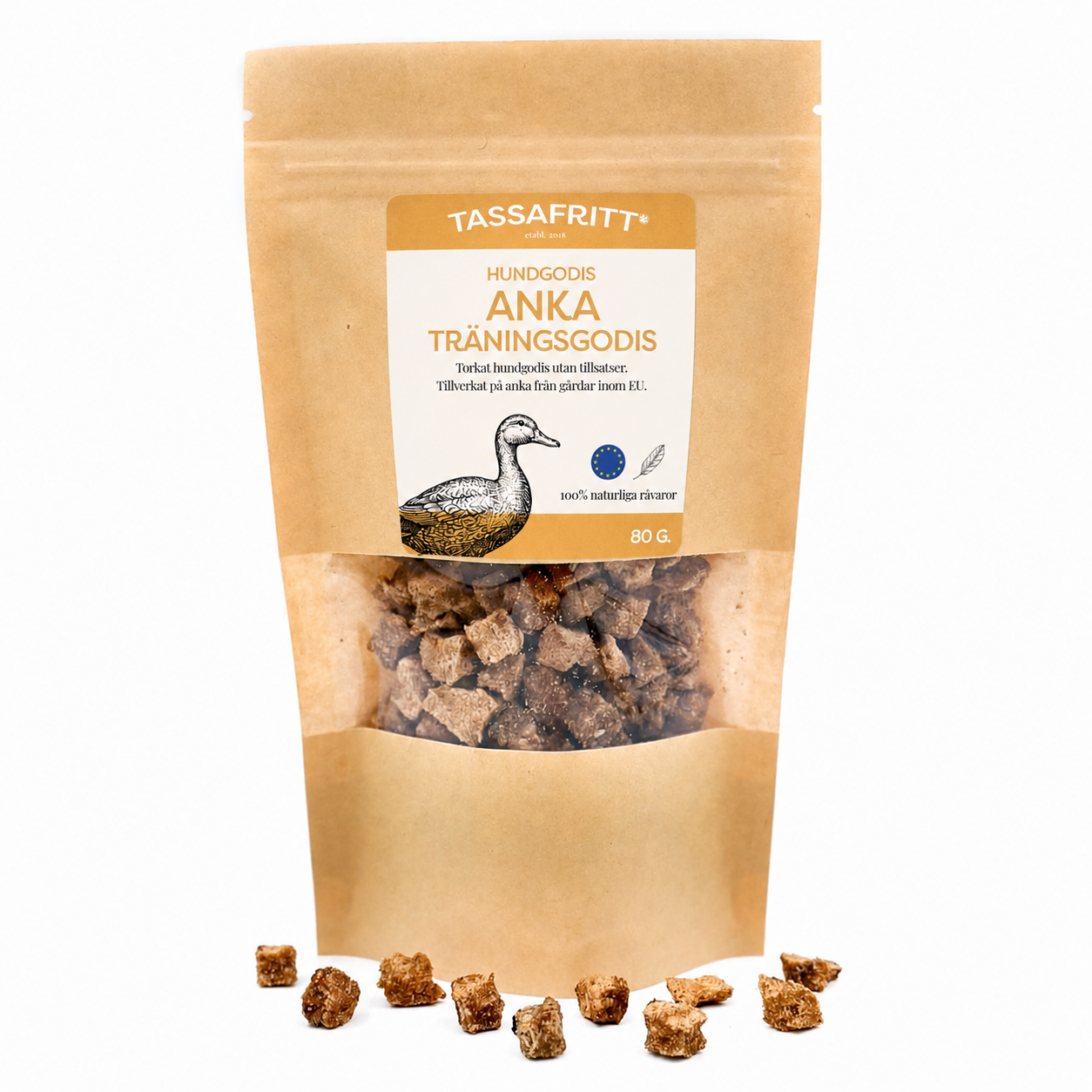 Tassafritt Träningsgodis Anka 80 g