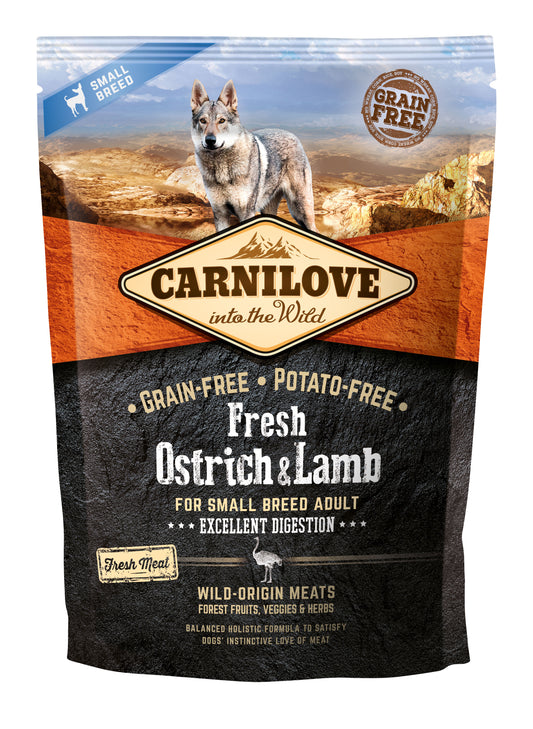 Carnilove Fresh Ostrich & Lamb Small Breed Adult 1,5 kg