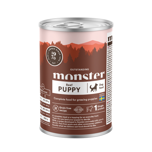 Monster Våtfoder Puppy Beef 400 g