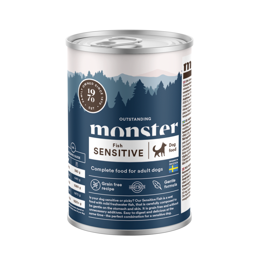 Monster Våtfoder Fish Sensitive 400 g