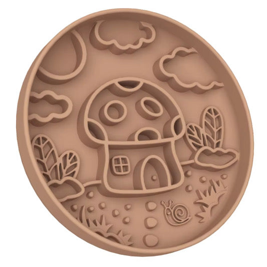 Meaty Licks Slow Feeder "Mushroom Cottage"