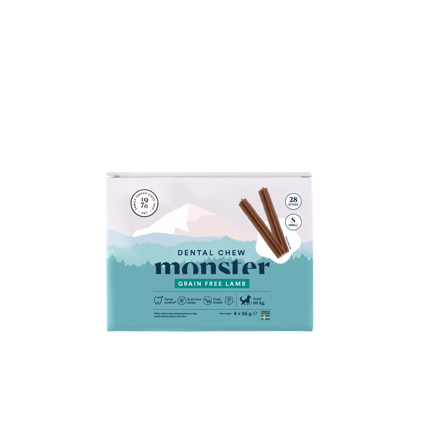 Monster Dental Chew Lamb 28-Pack