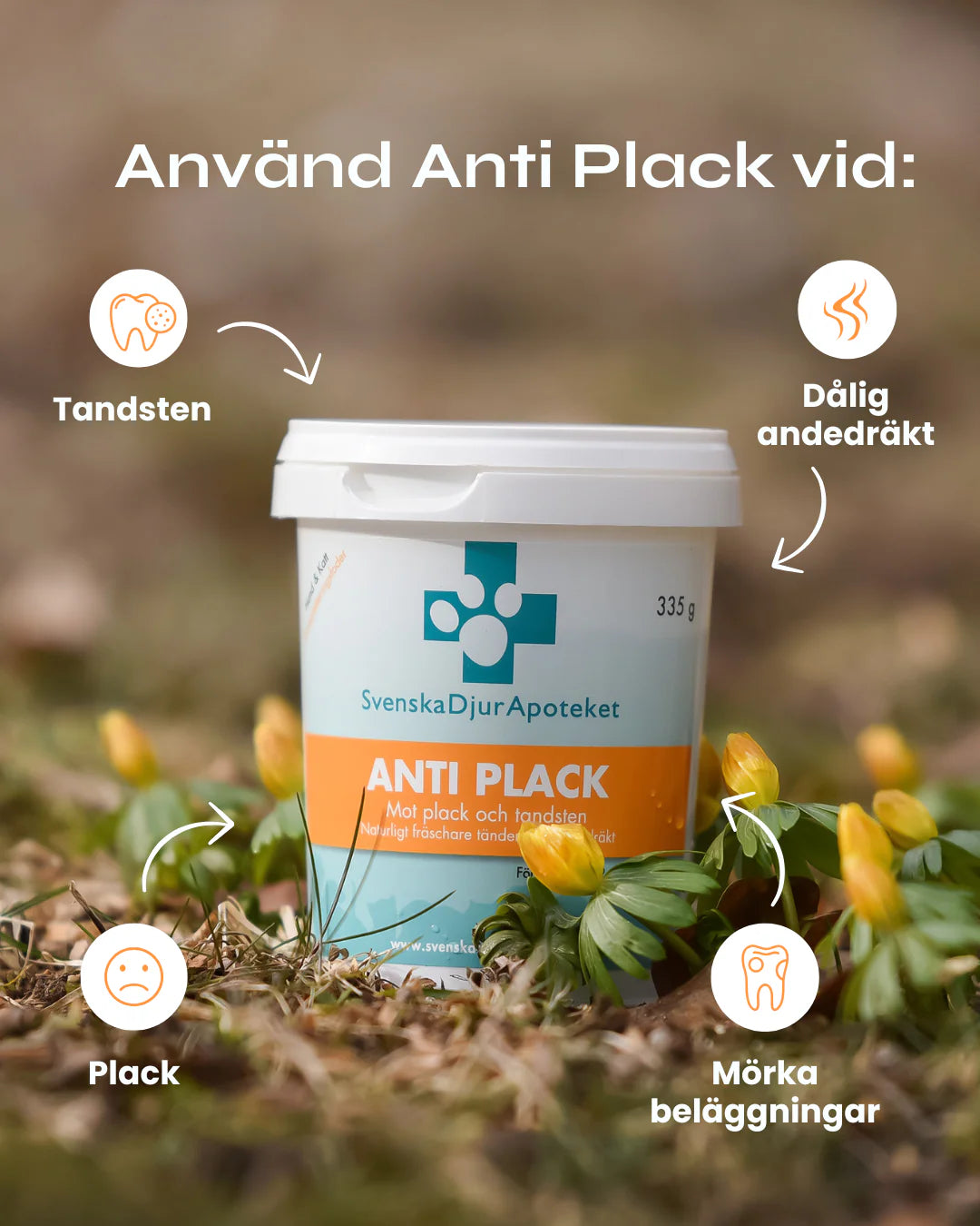 Svenska Djurapoteket Anti Plack 335 g