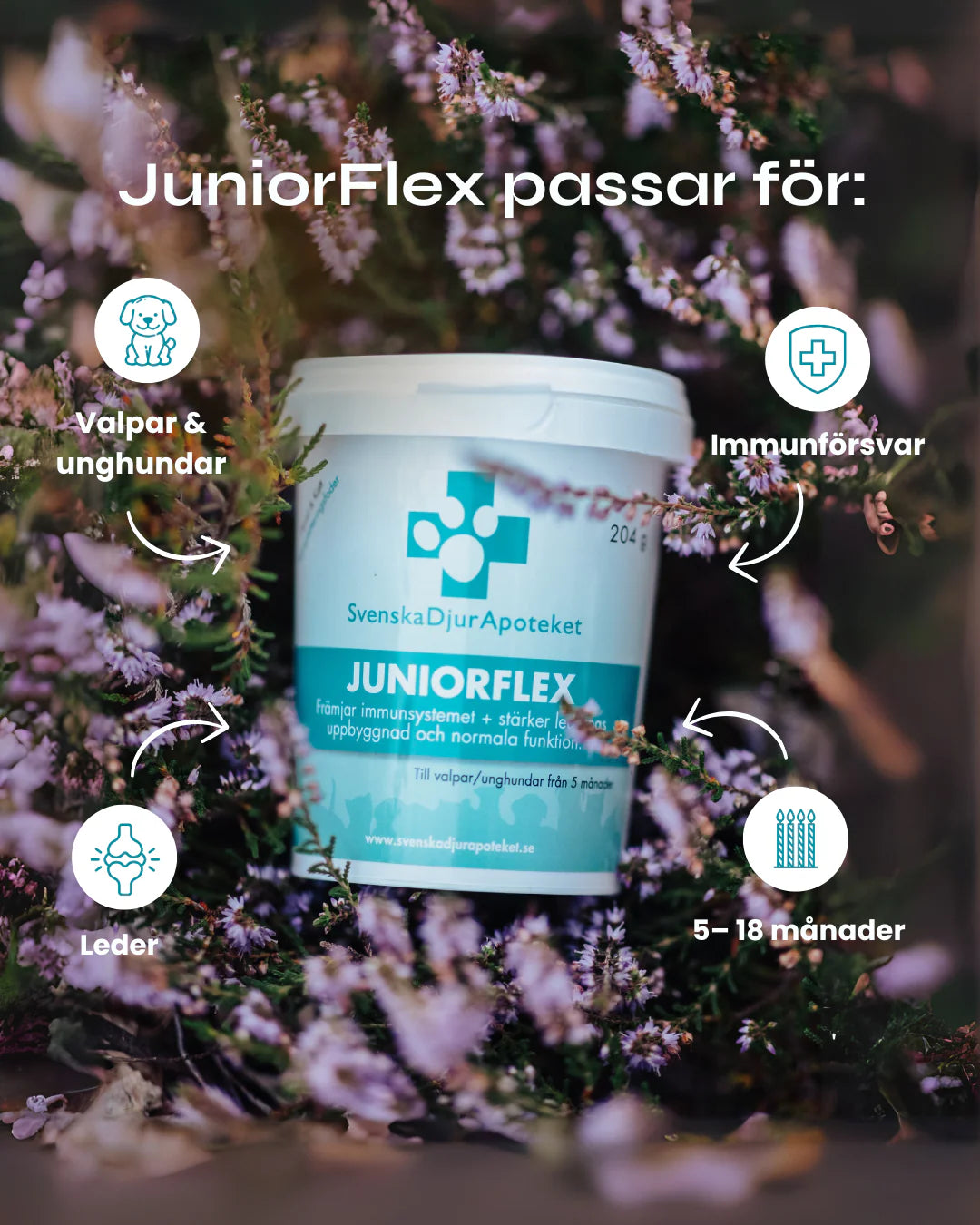 Svenska Djurapoteket JuniorFlex 204 g