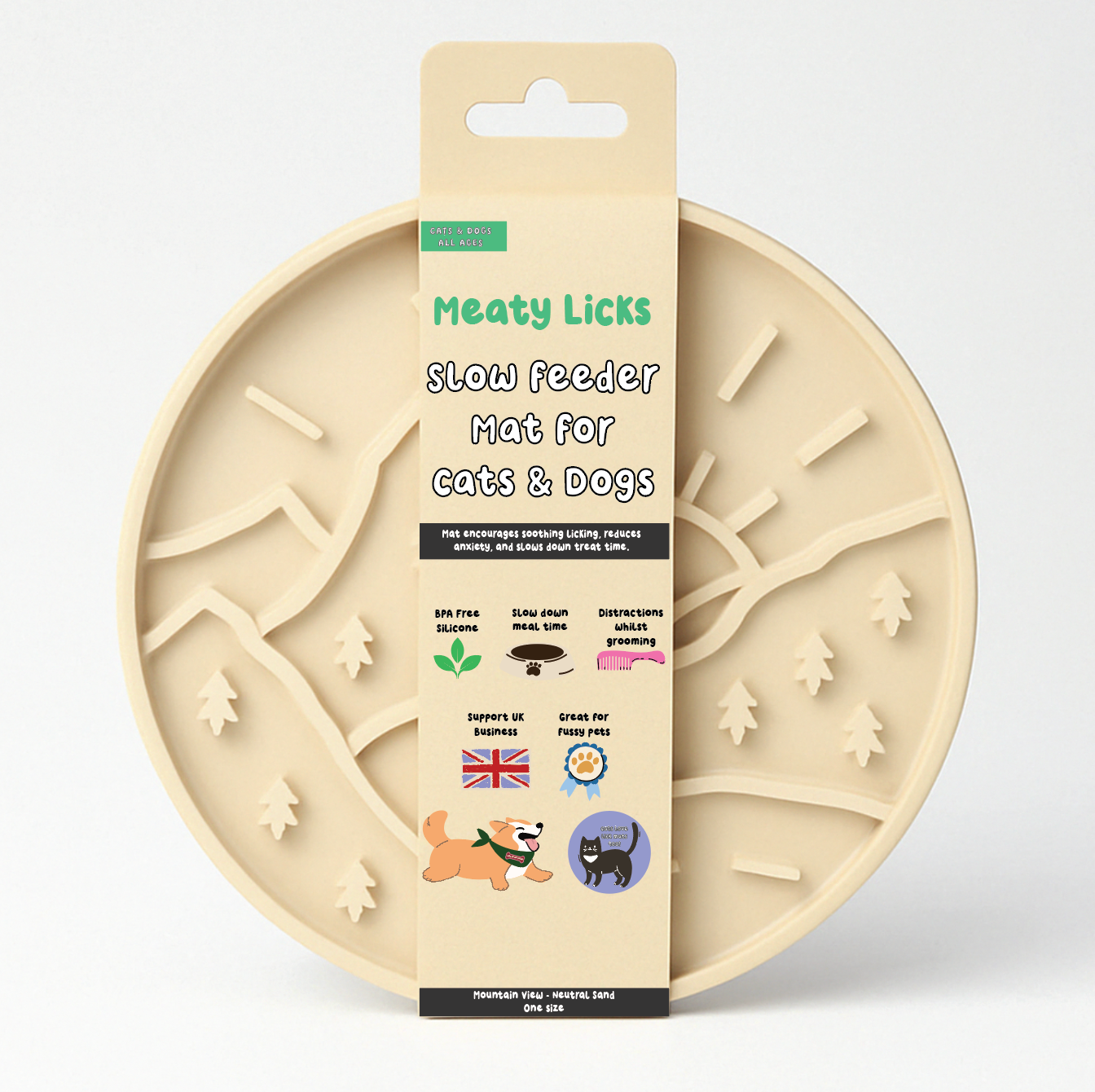 Meaty Licks Slow Feeder "Mountain View"