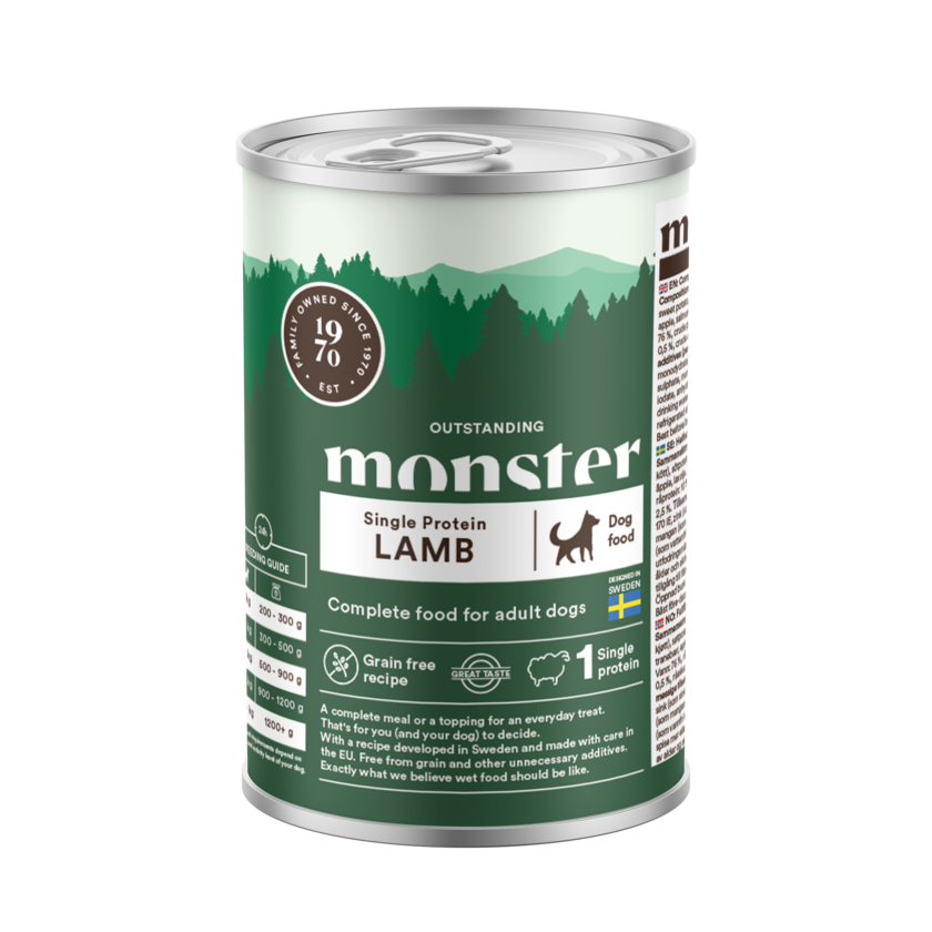 Monster Våtfoder Lamb 400 g