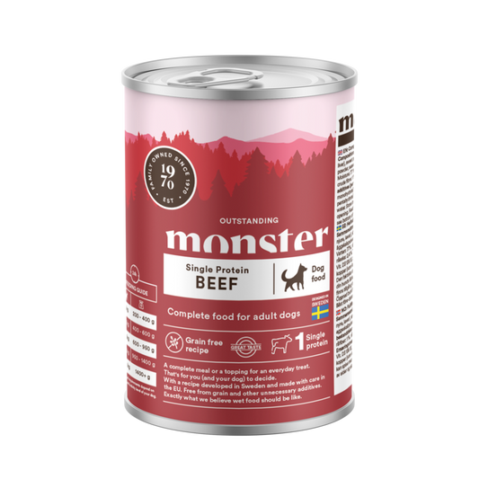 Monster Våtfoder Beef 400 g
