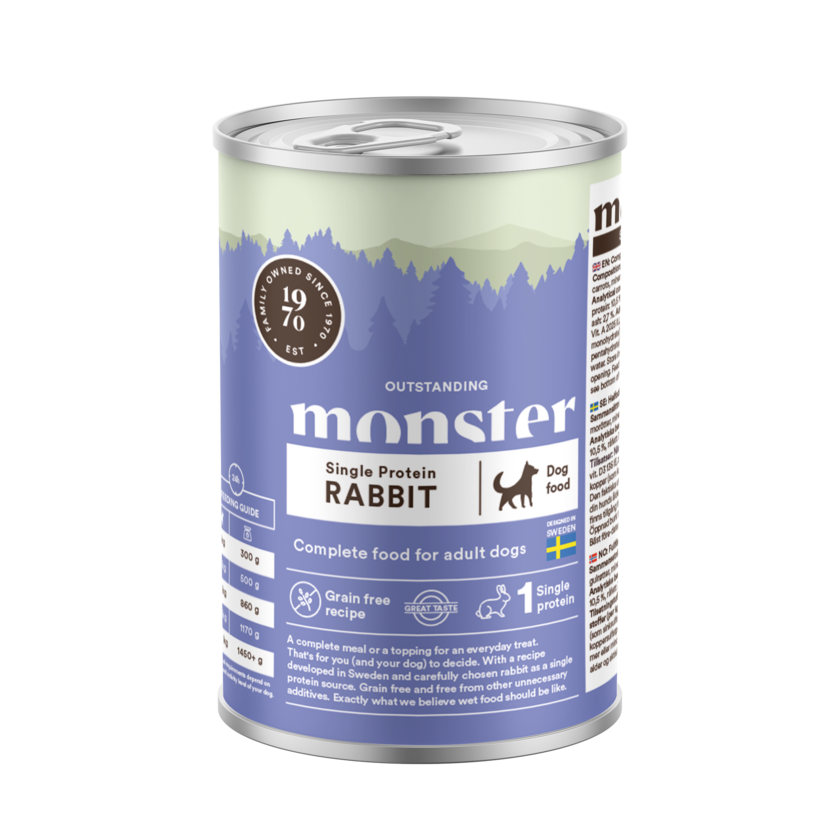 Monster Våtfoder Rabbit 400 g