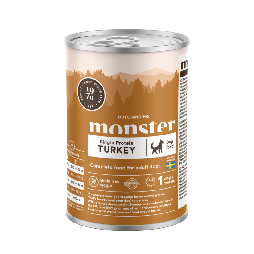 Monster Våtfoder Turkey 400 g