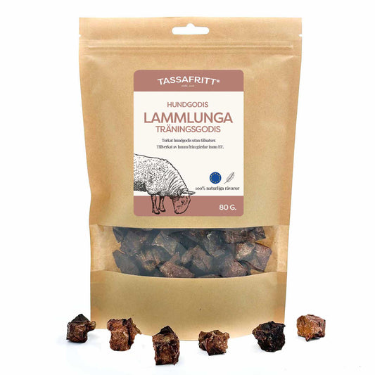 Tassafritt Träningsgodis Lammlunga 80 g