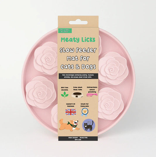 Meaty Licks Slow Feeder "Rose Garden"