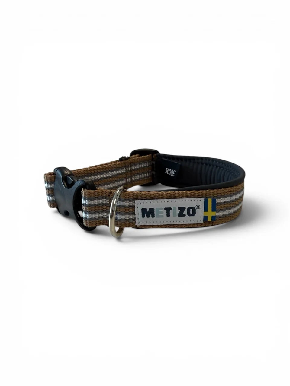 Metizo Halsband – Fodrat hundhalsband med reflex & snäppspänne, handgjort i Sverige
