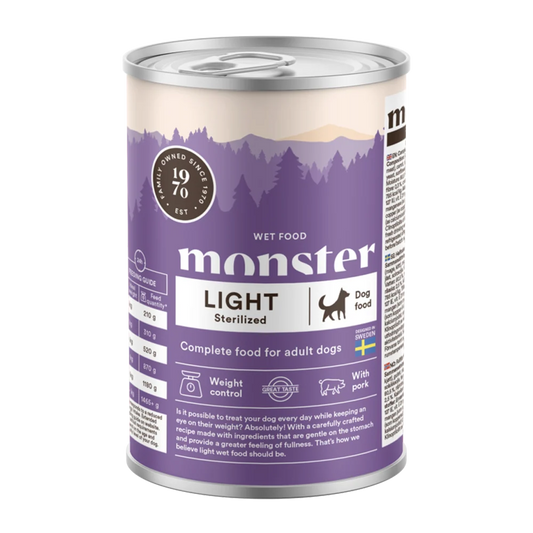 Monster Våtfoder Light/Sterilized 400g