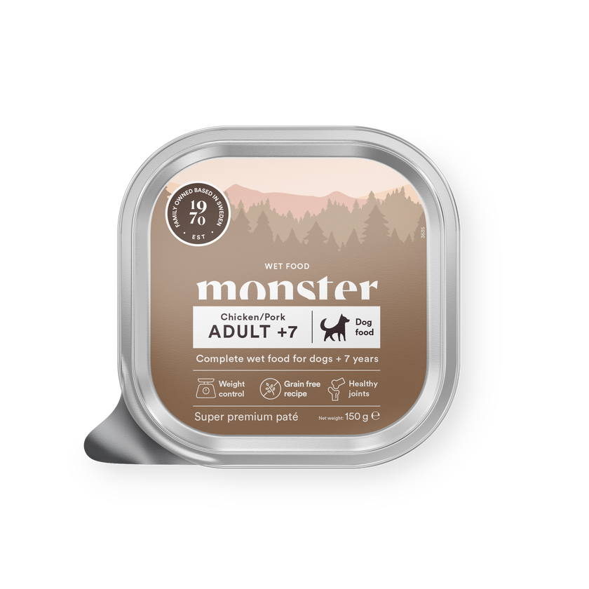 Monster Dog Adult +7 Chicken/Pork Paté 150g
