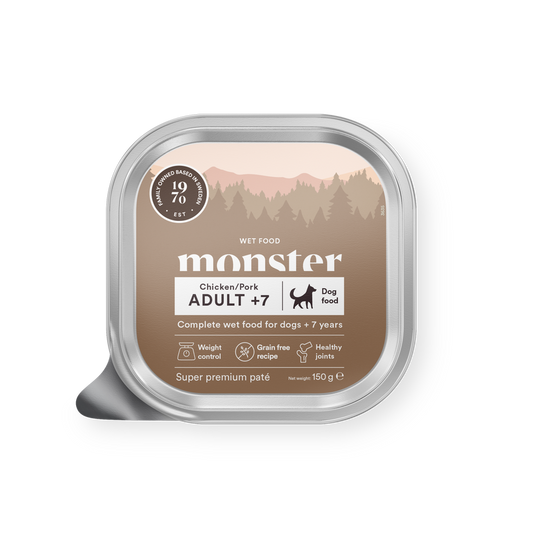 Monster Dog Adult +7 Chicken/Pork Paté 150g