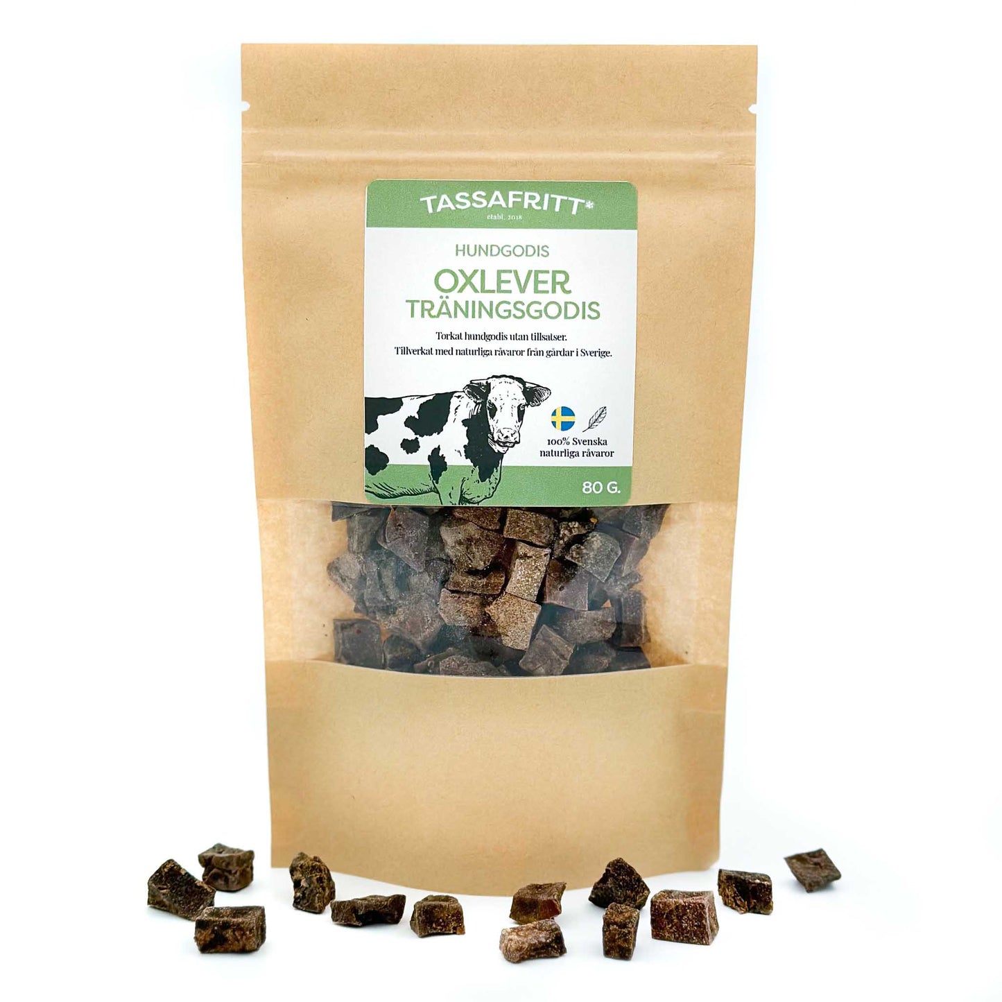 Tassafritt Träningsgodis Oxlever 80 g